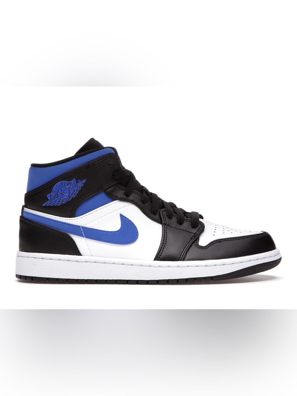 Air Jordan 1 Nike Mid Racer Blue Black White (554724-140)